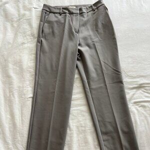 Grey flared leg women's trousers